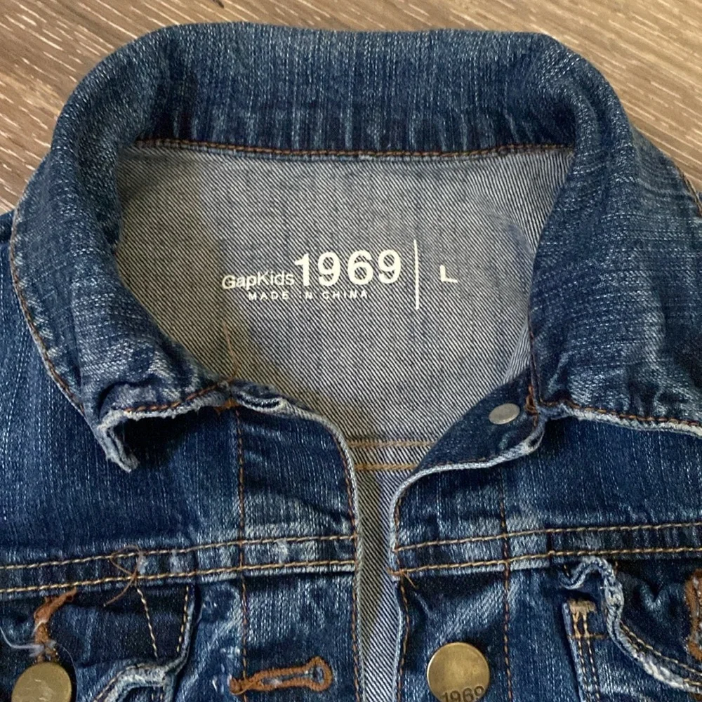 Gap kids jean jacket size large - Picture 3 of 10